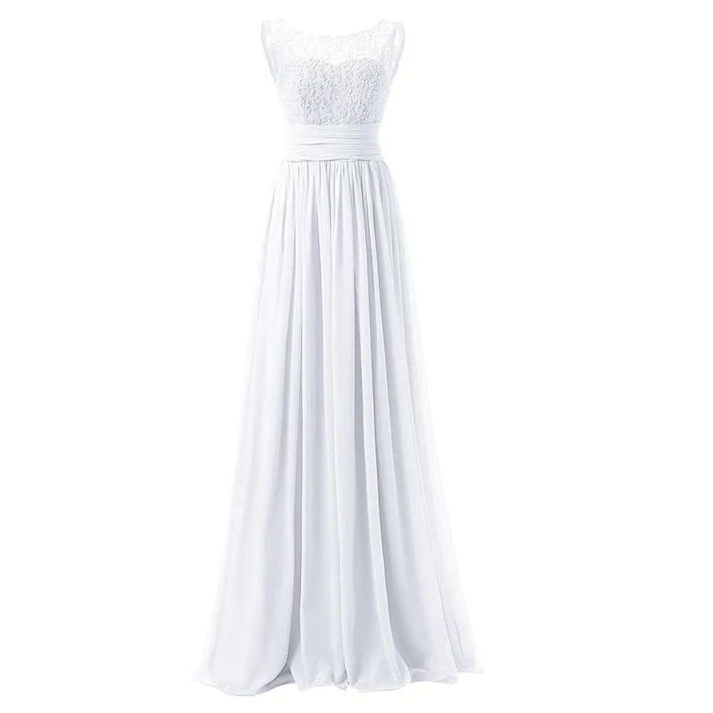 Lace Bridesmaid Dress Long Prom Wedding Maxi Dress Bodycon Party Dress