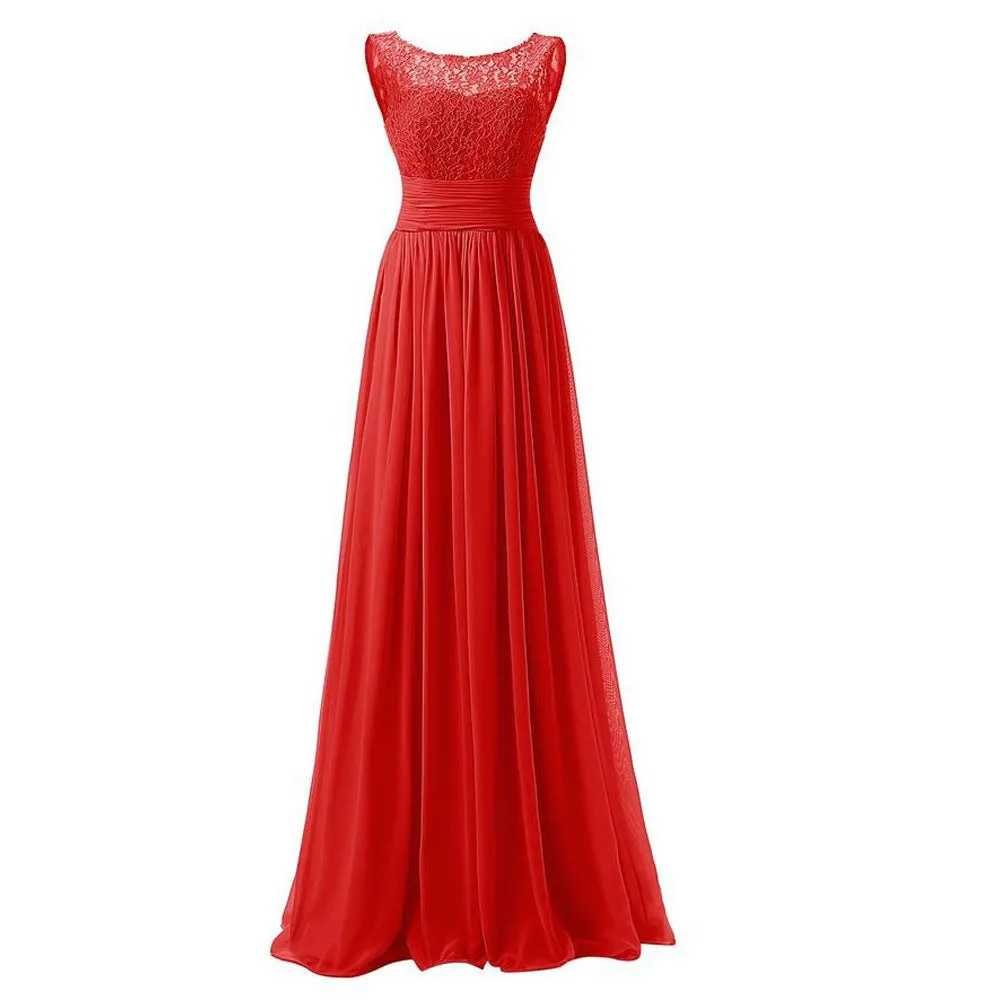 Lace Bridesmaid Dress Long Prom Wedding Maxi Dress Bodycon Party Dress