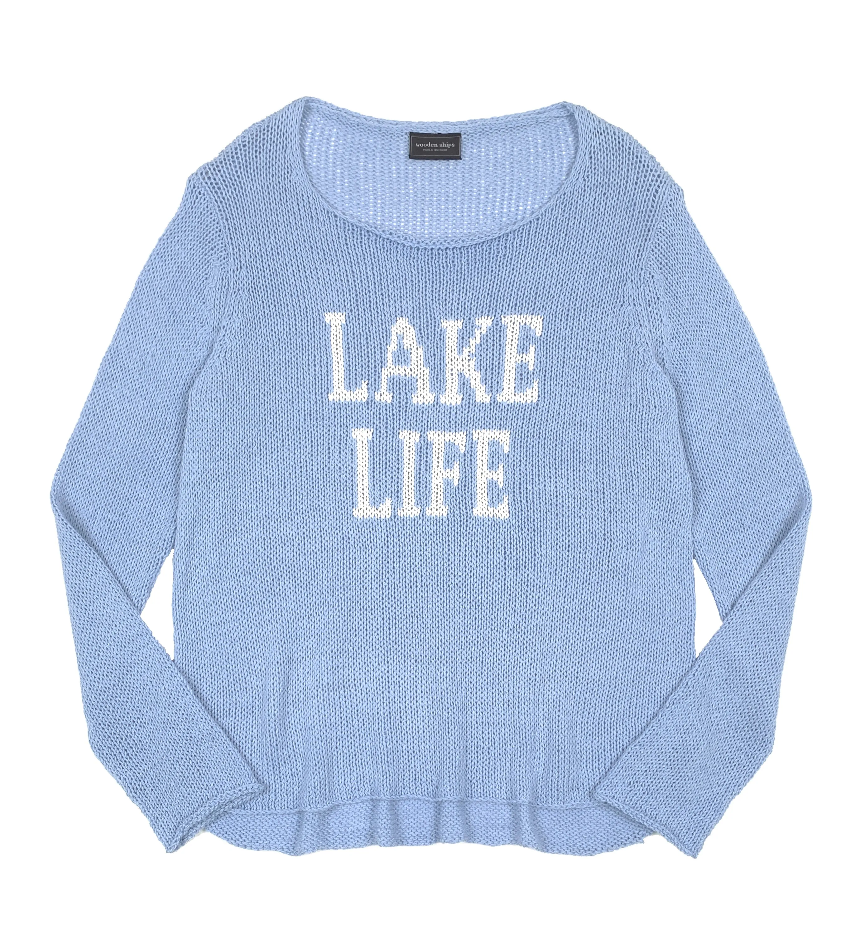 Lake Life Crew Cotton Sweater - SALE