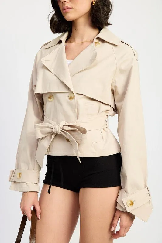 Layered Trench Jacket