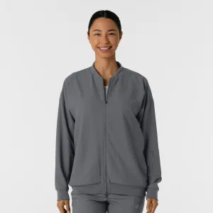 Layers 8066 Bomber Scrub Jacket Pewter