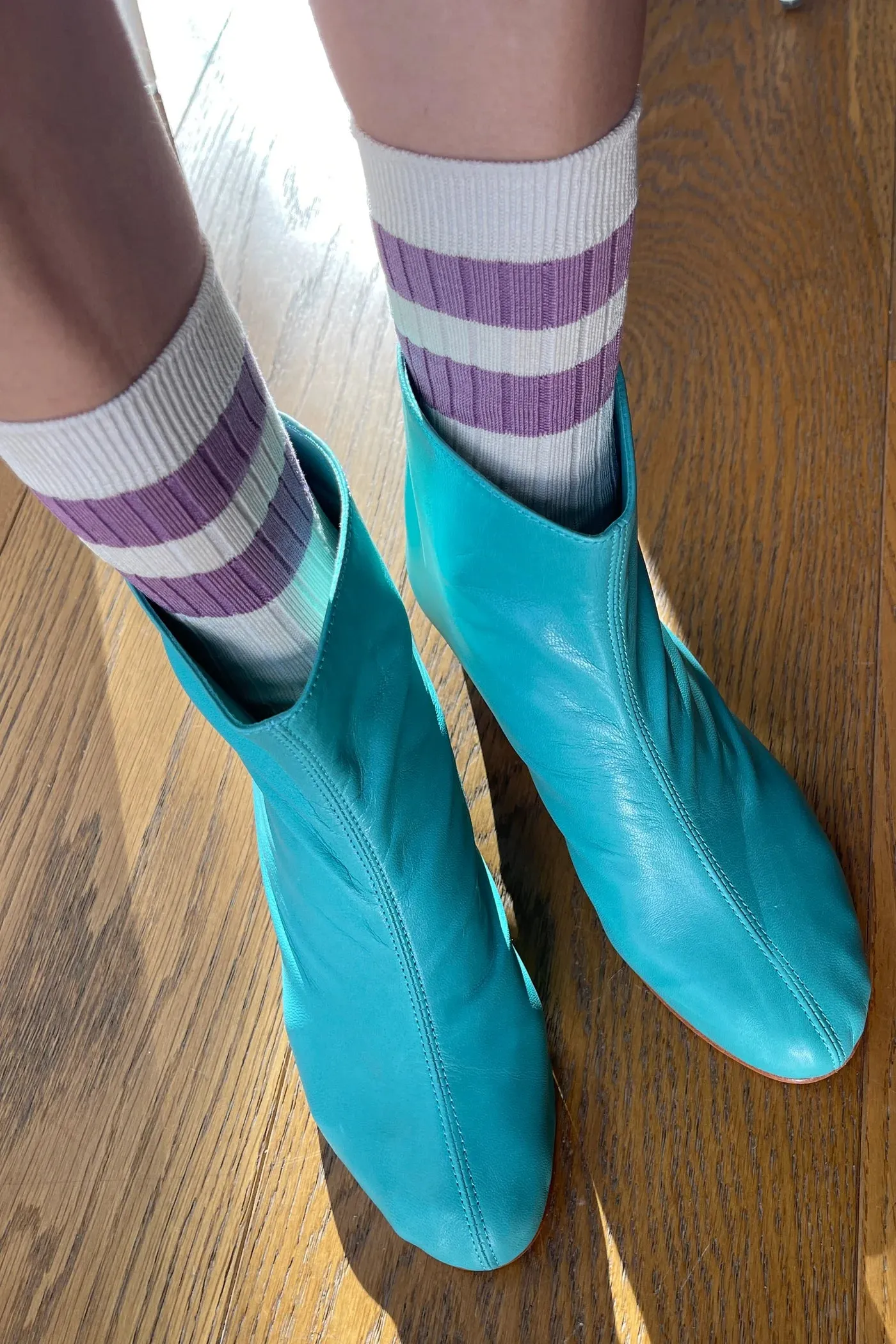 Le Bon Shoppe-Her Varsity Socks-Azalea