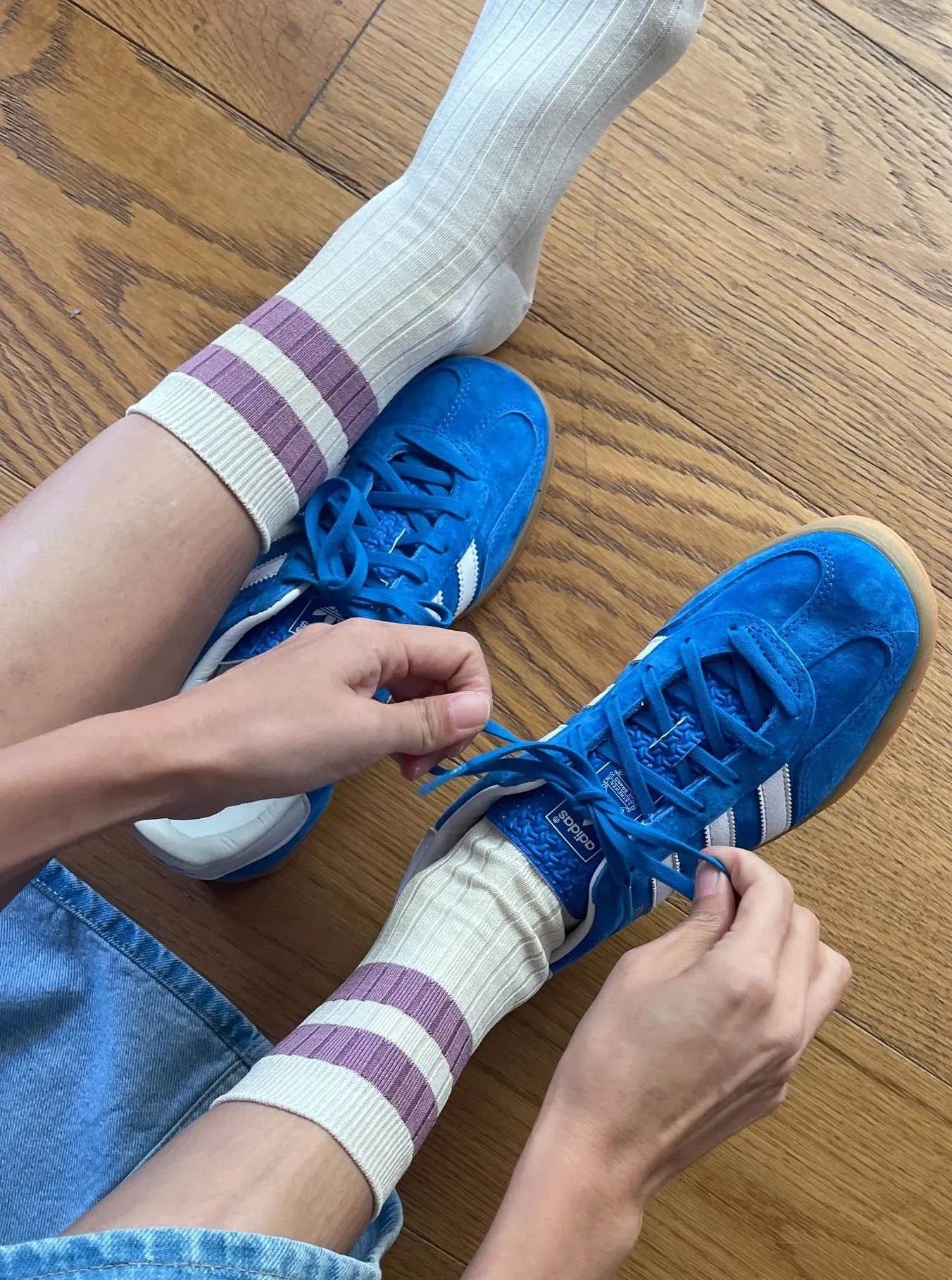 Le Bon Shoppe-Her Varsity Socks-Azalea