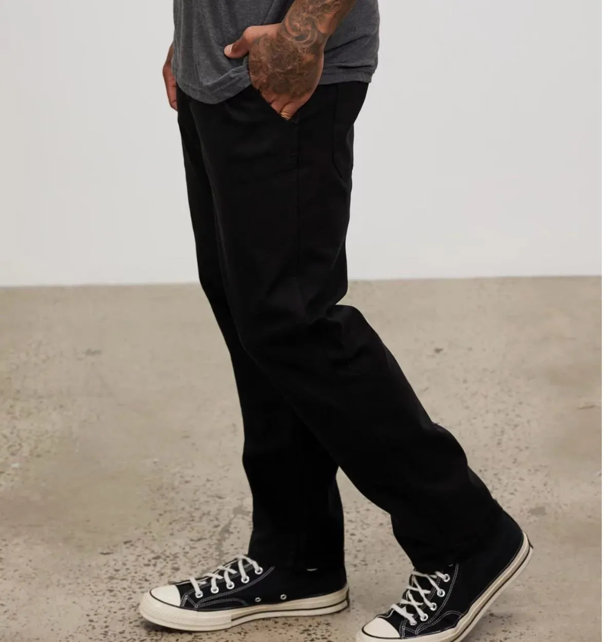 Lee Z-Square Drill Pants Relaxed Fit Black Size 30 (New)