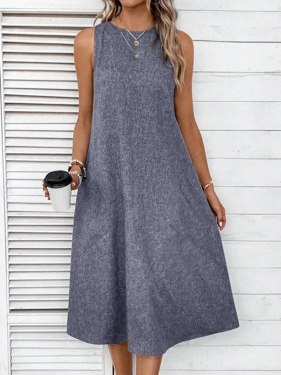 Lena - Pinkes Sommerliches Midikleid