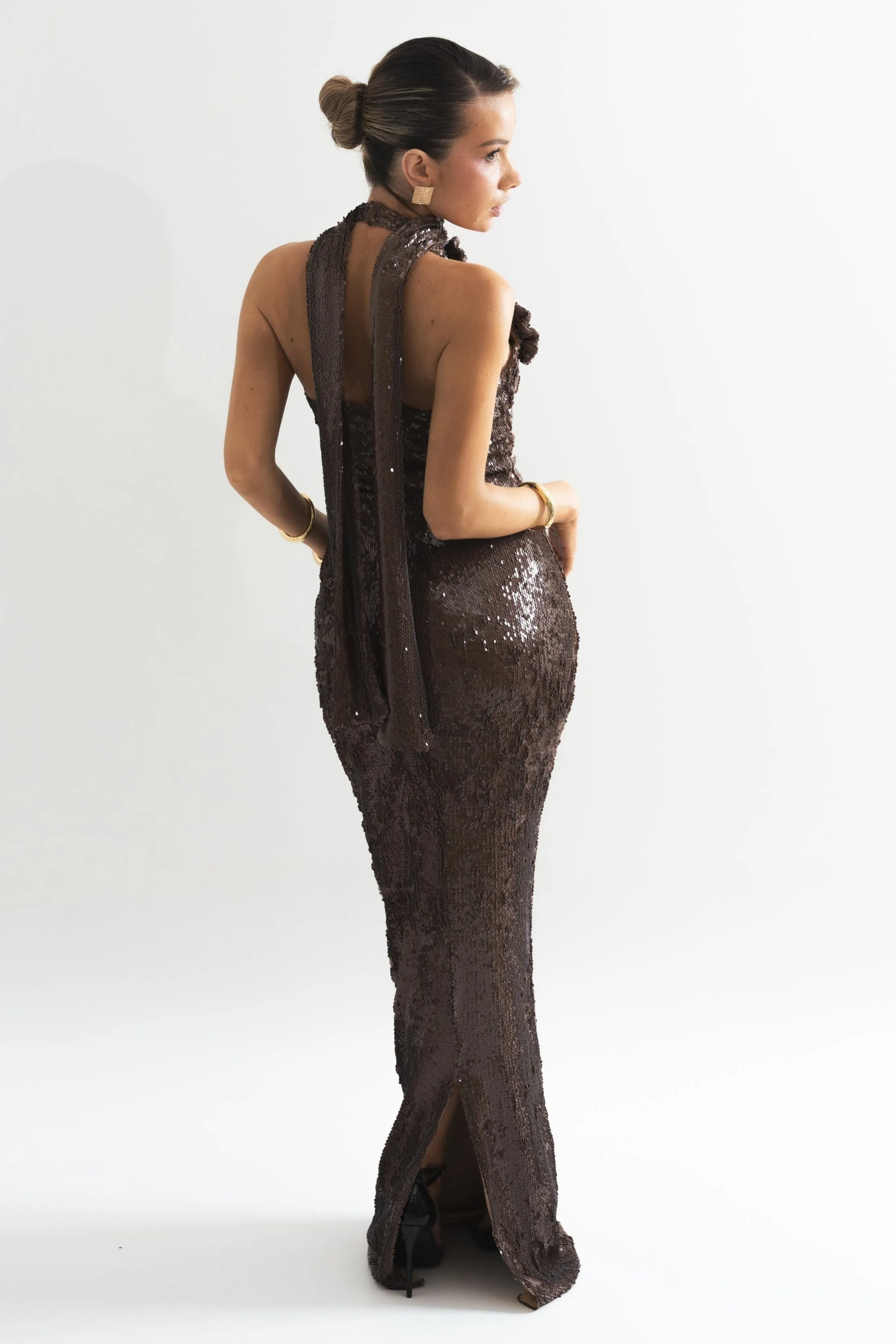 Lenora Brown Dress