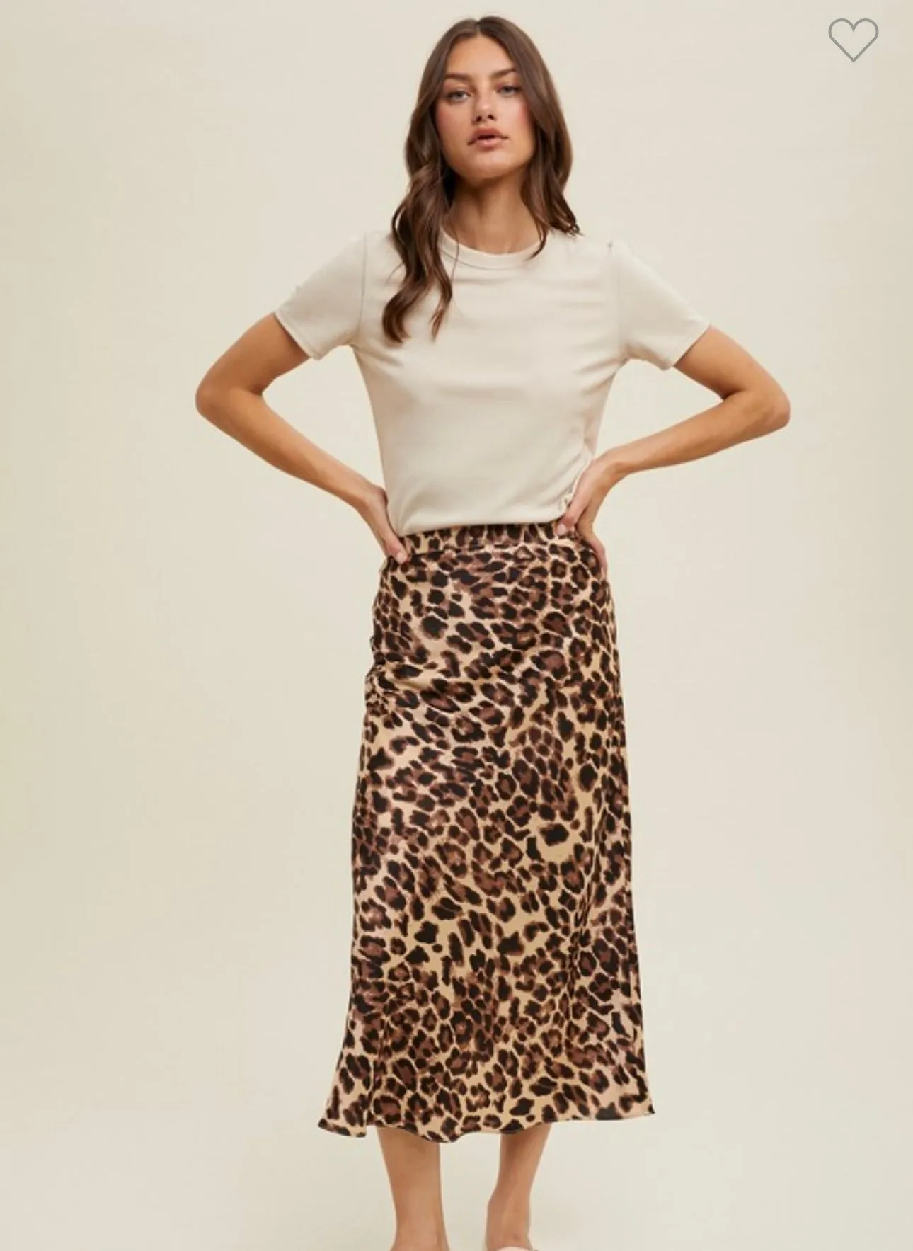 Leopard June Midi Skirt