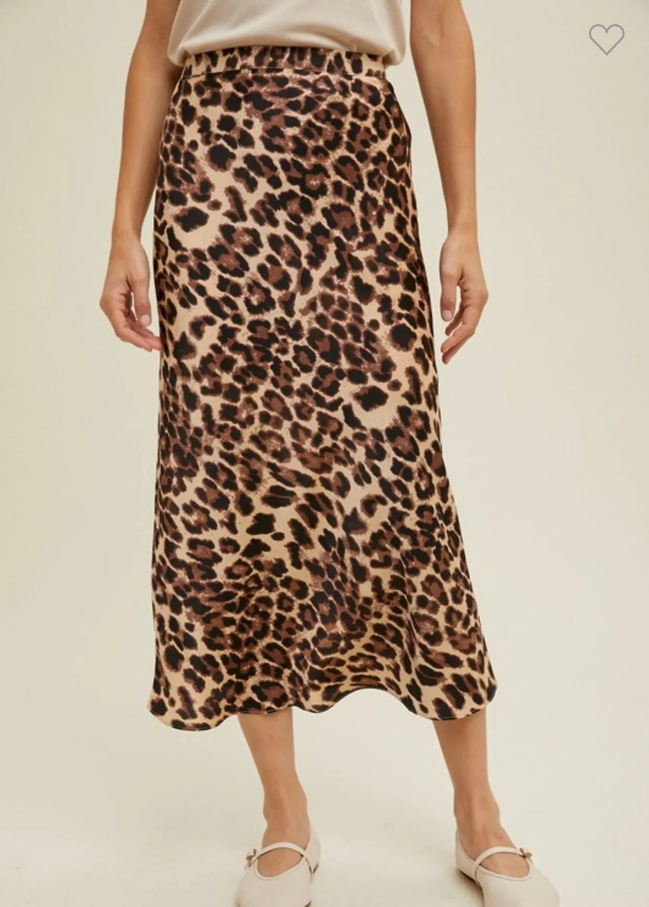 Leopard June Midi Skirt