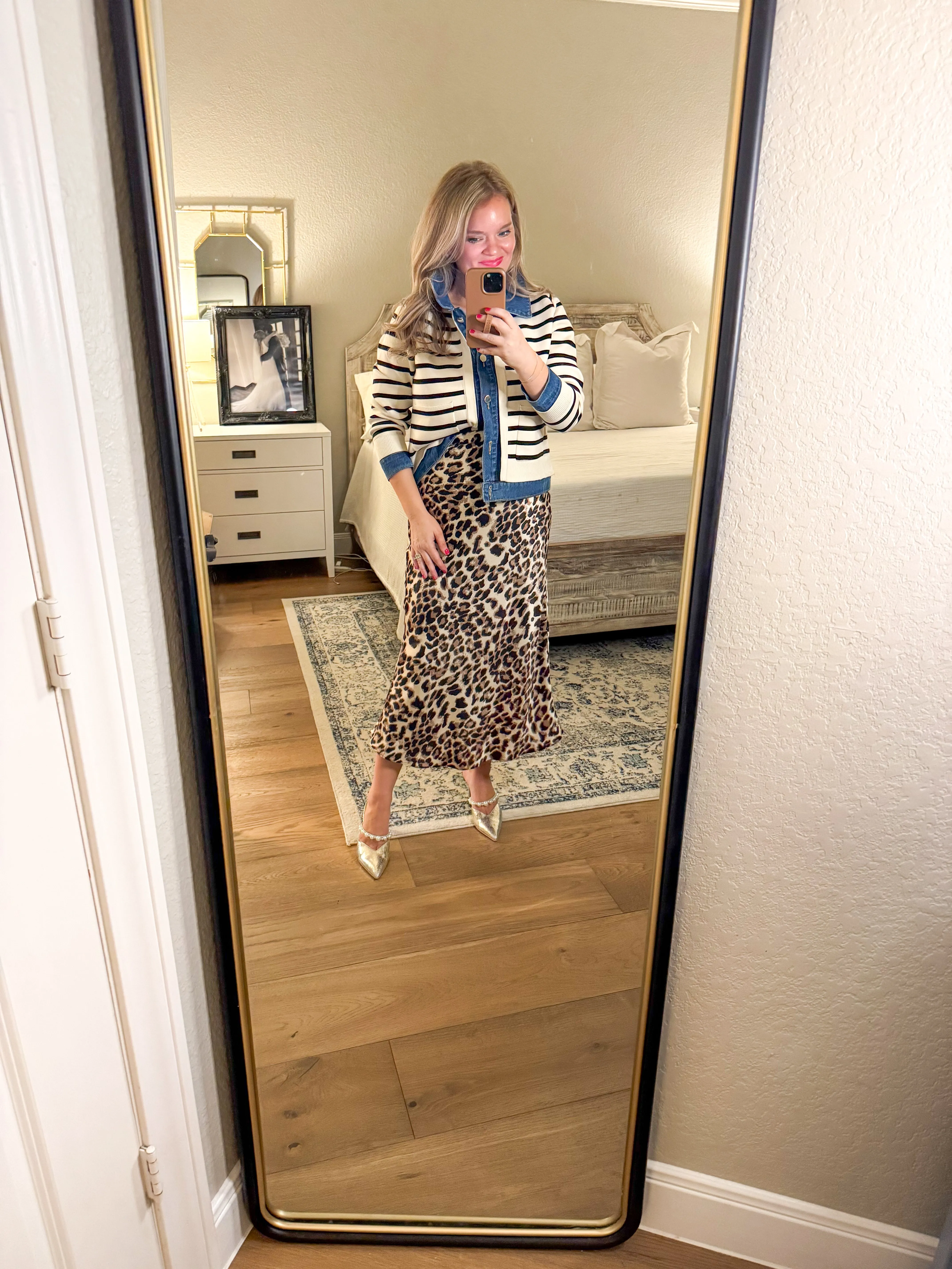 Leopard June Midi Skirt