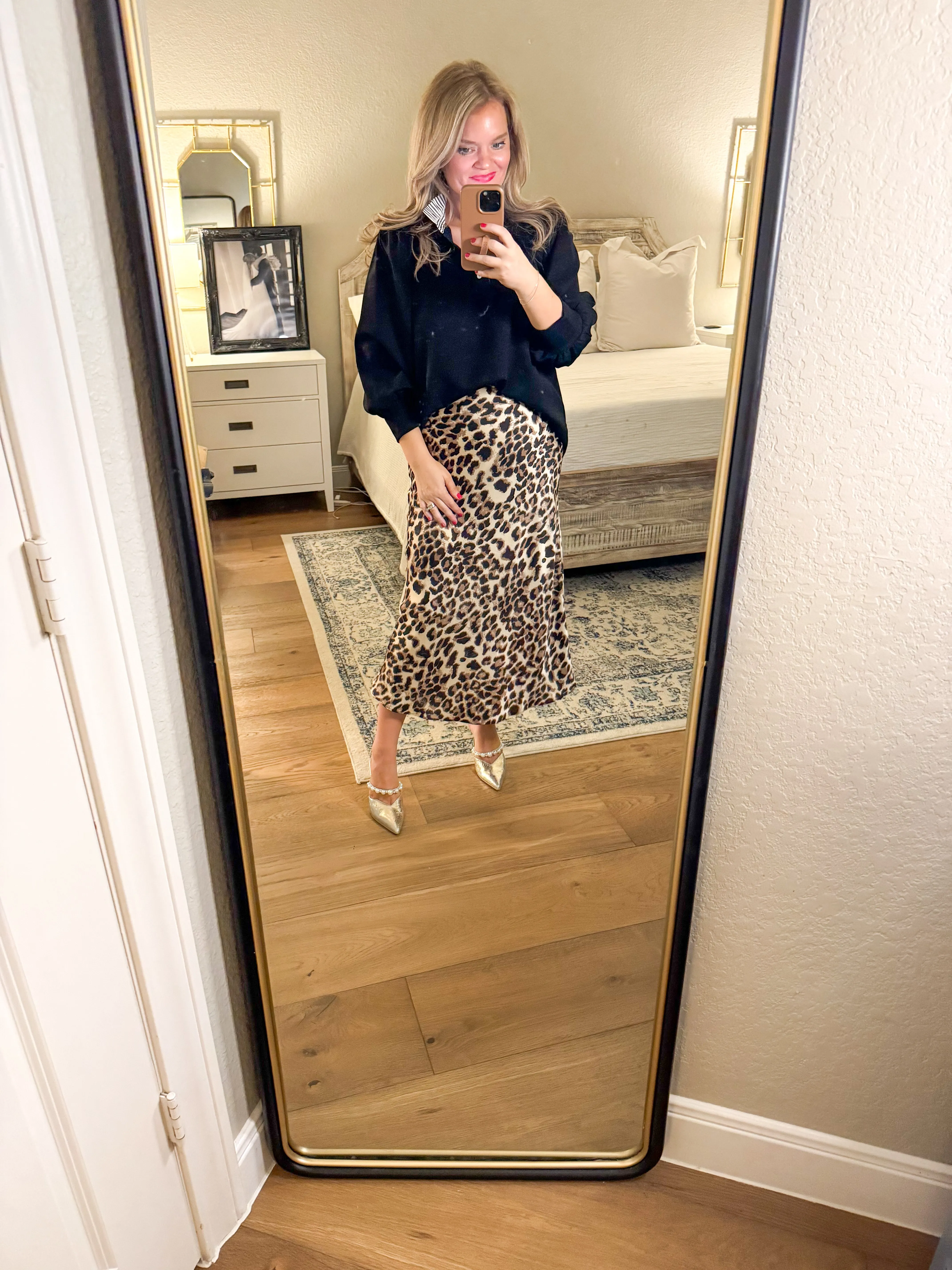 Leopard June Midi Skirt