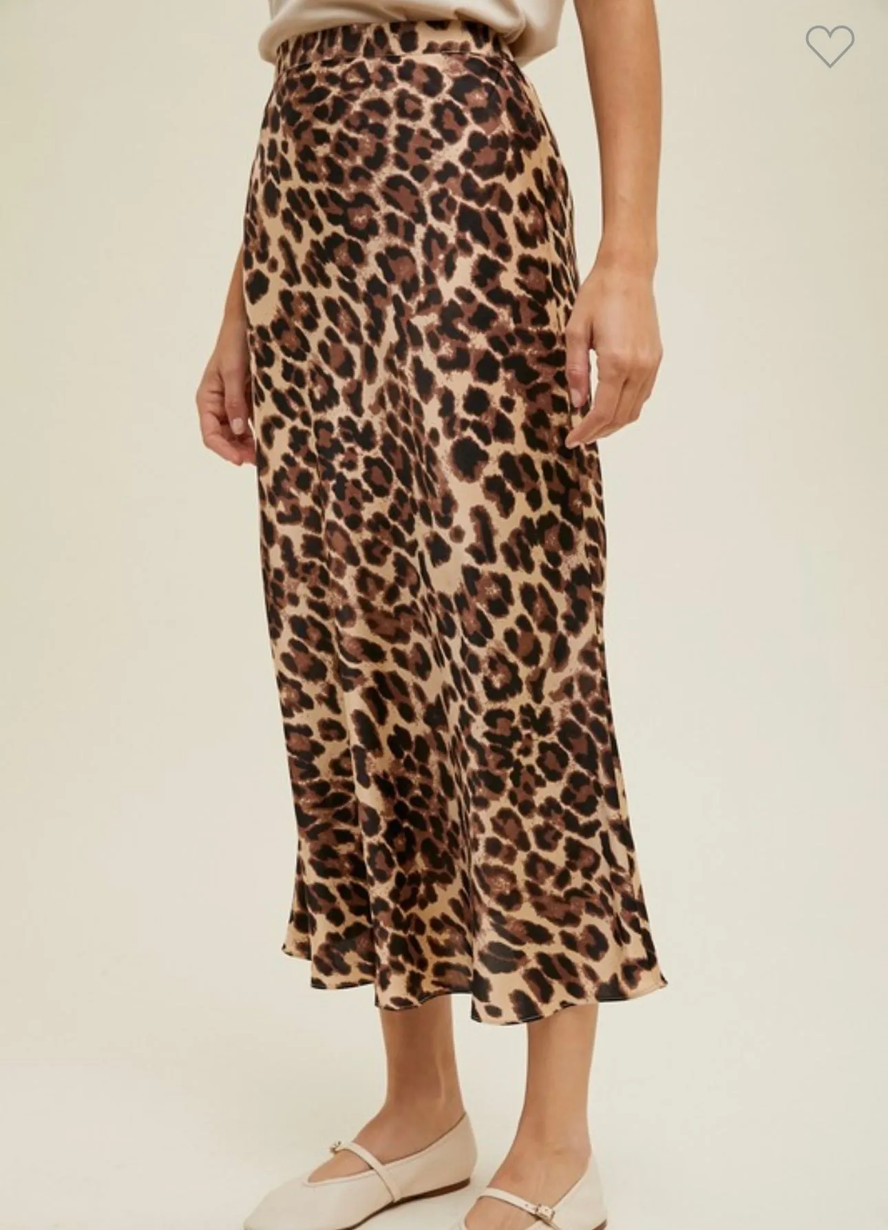 Leopard June Midi Skirt