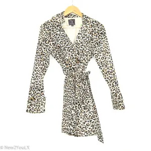 Leopard Print Trench Coat (F21)