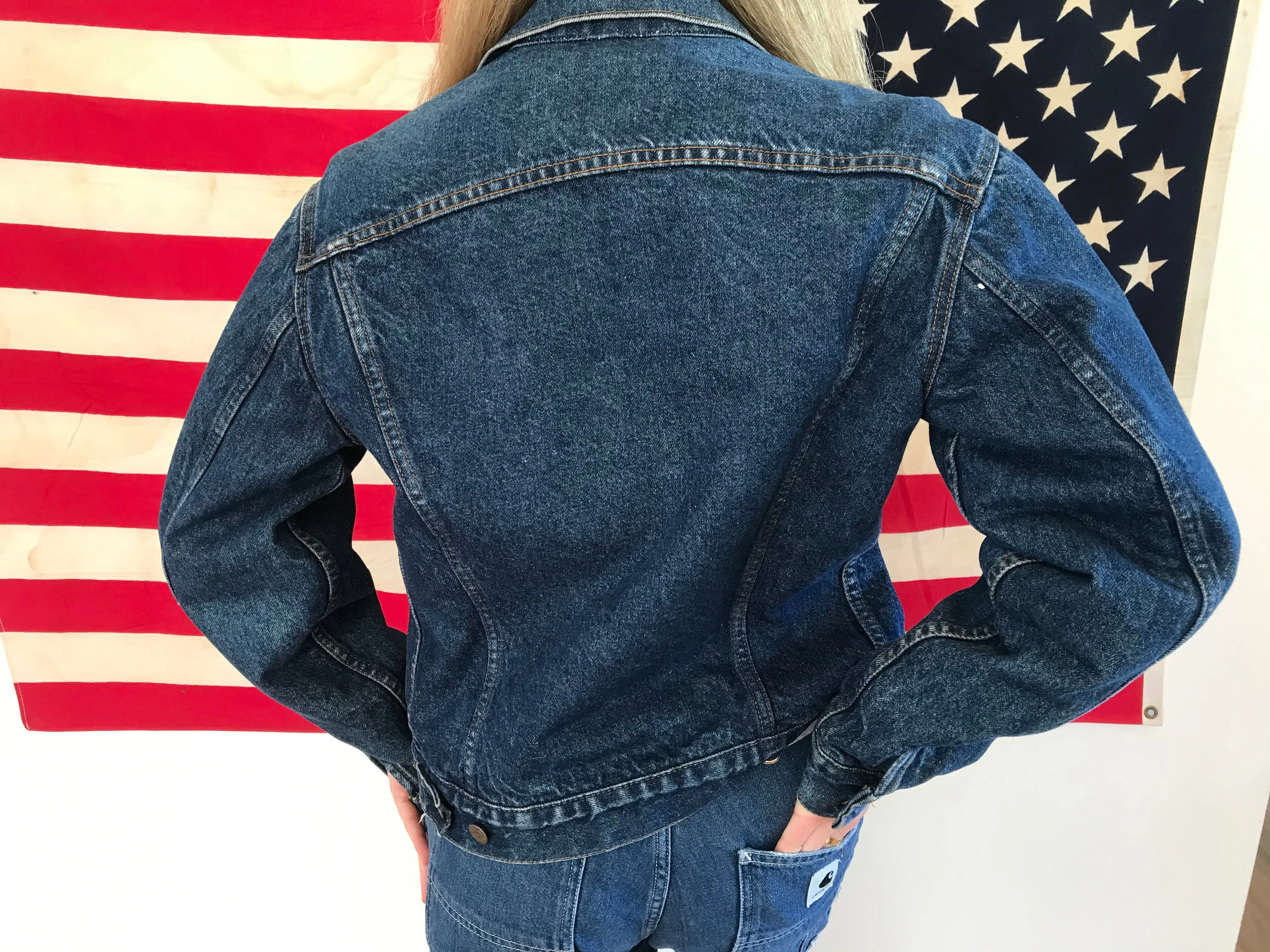 Levis Denim Mens Blanket Lined Vintage Trucker Jacket