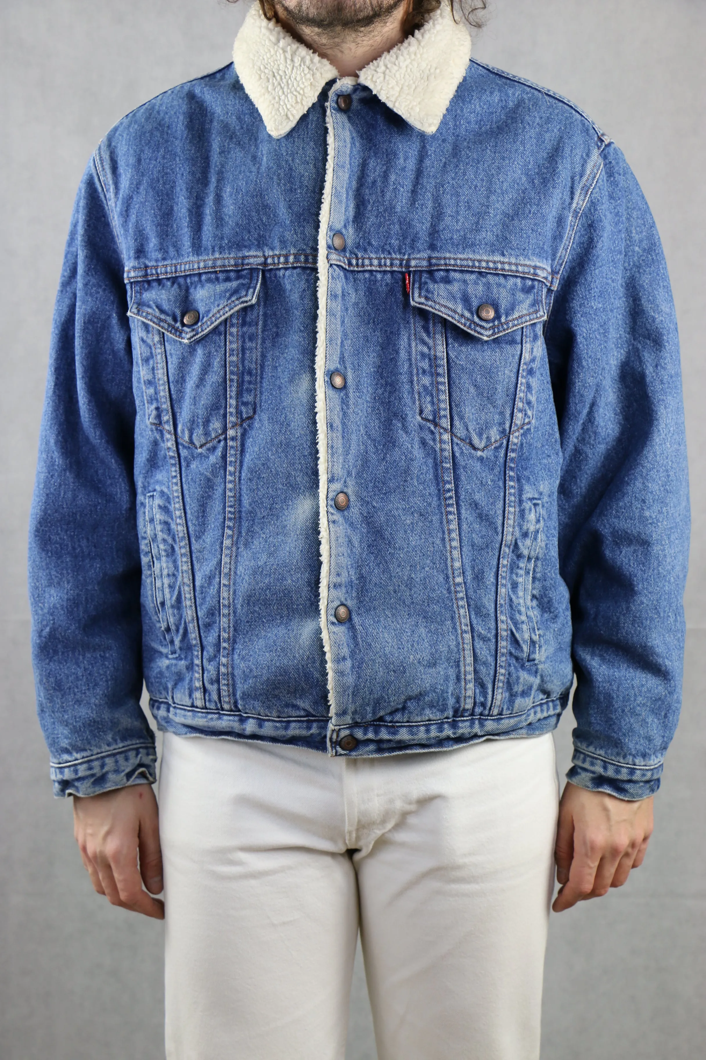 Levi's Denim Sherpa Trucker Jacket 'L'