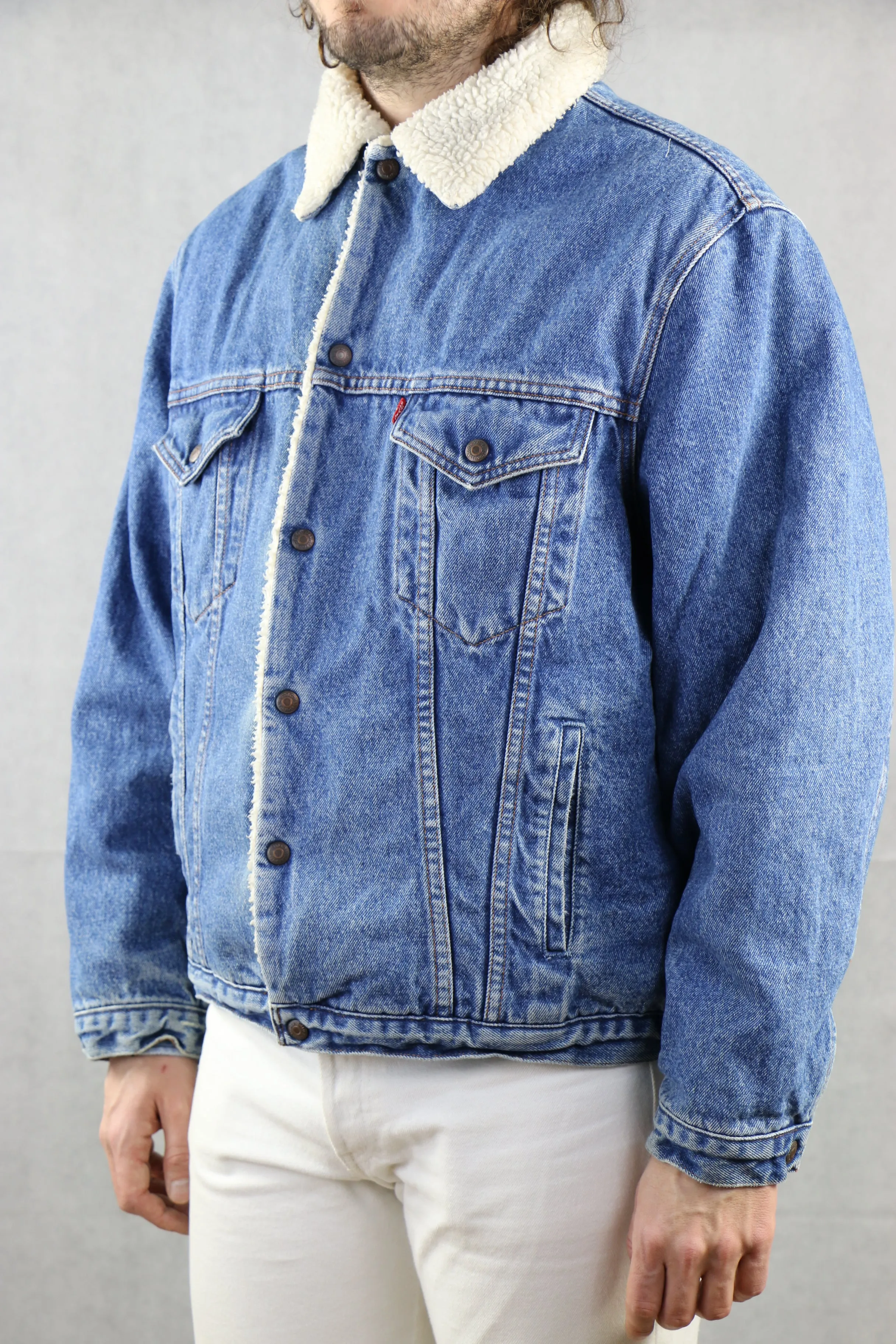 Levi's Denim Sherpa Trucker Jacket 'L'