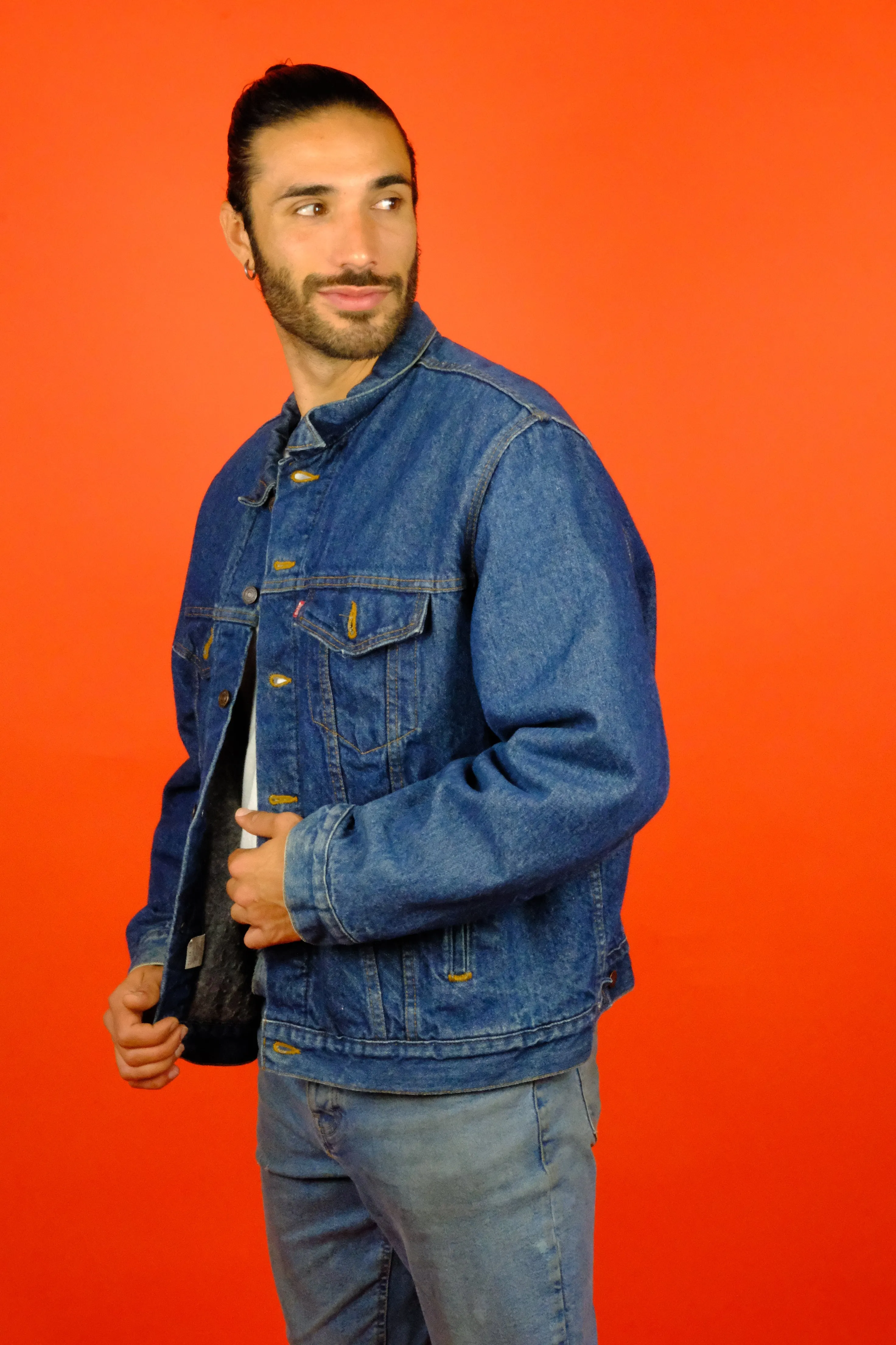 Levi's 'Red Tab' Made in USA Denim Trucker Jacket w/ Lining