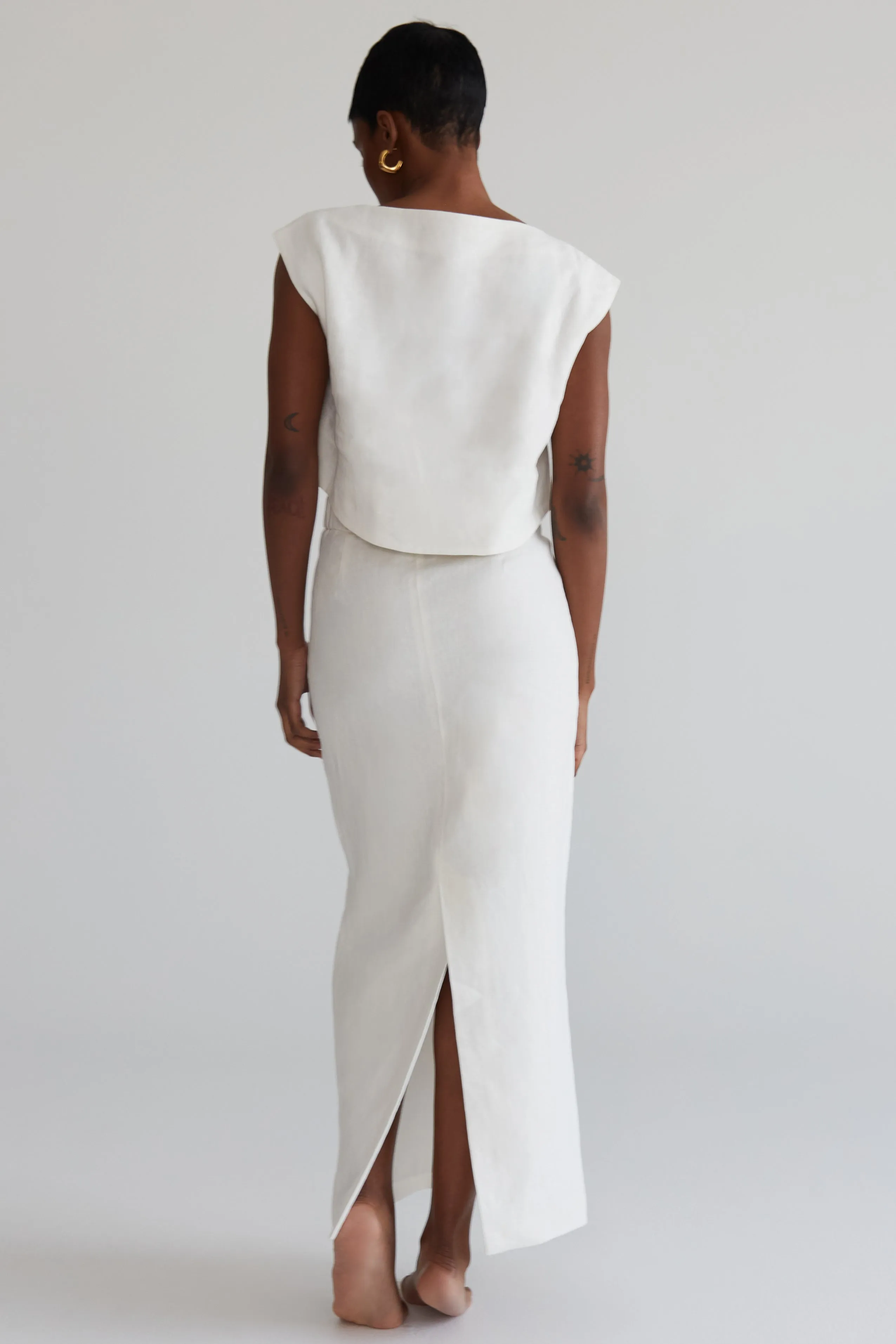 Linen Pencil Skirt
