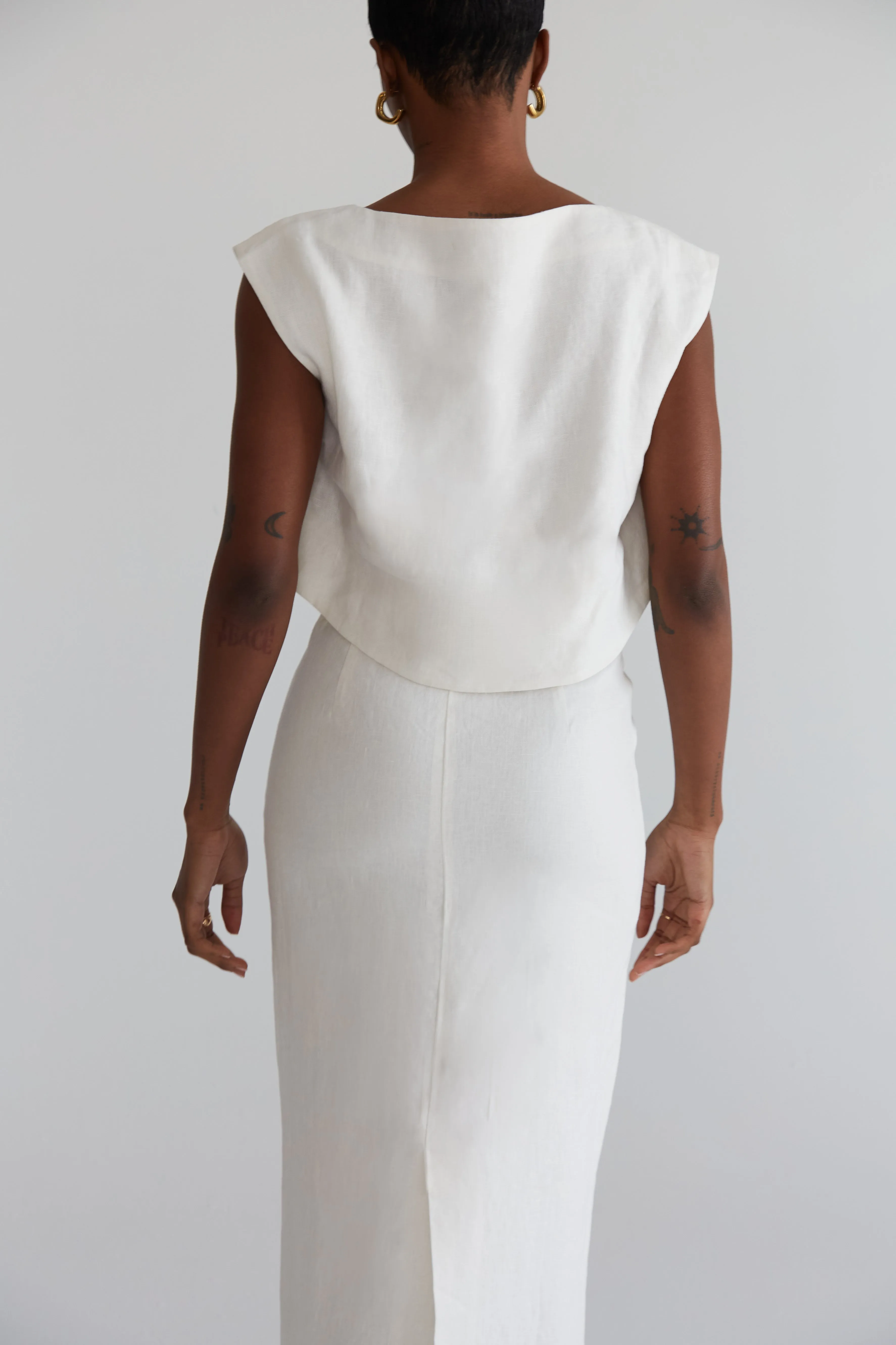 Linen Pencil Skirt