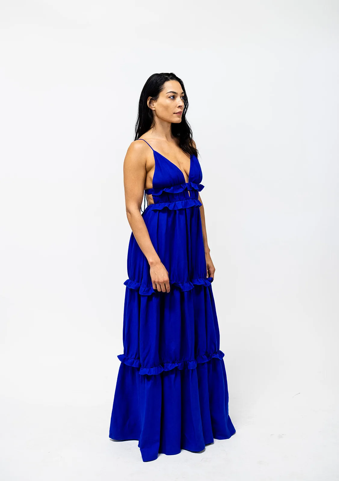 Linen Tiered  Maxi