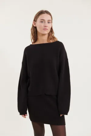 Lise Scoop Neck - Chocolate torte