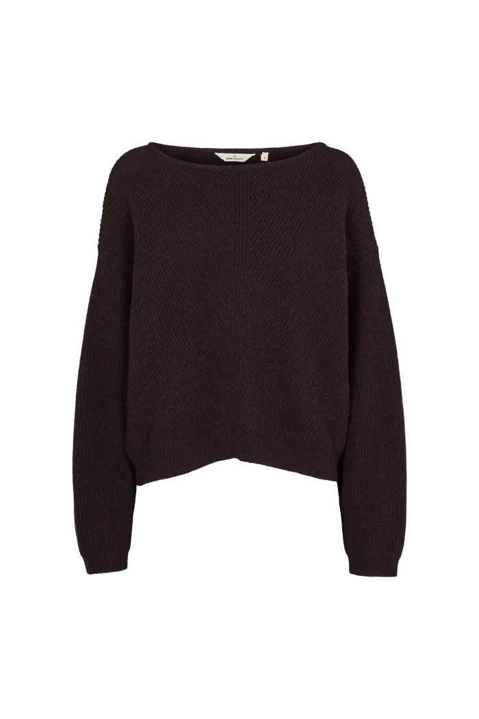 Lise Scoop Neck - Chocolate torte