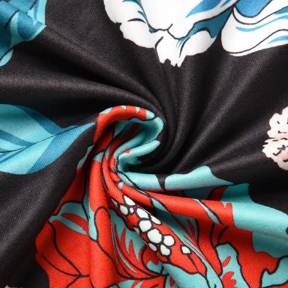 Little Floral Print Long Summer Beach Dresses