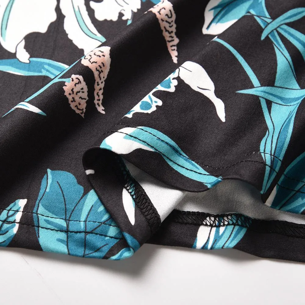 Little Floral Print Long Summer Beach Dresses