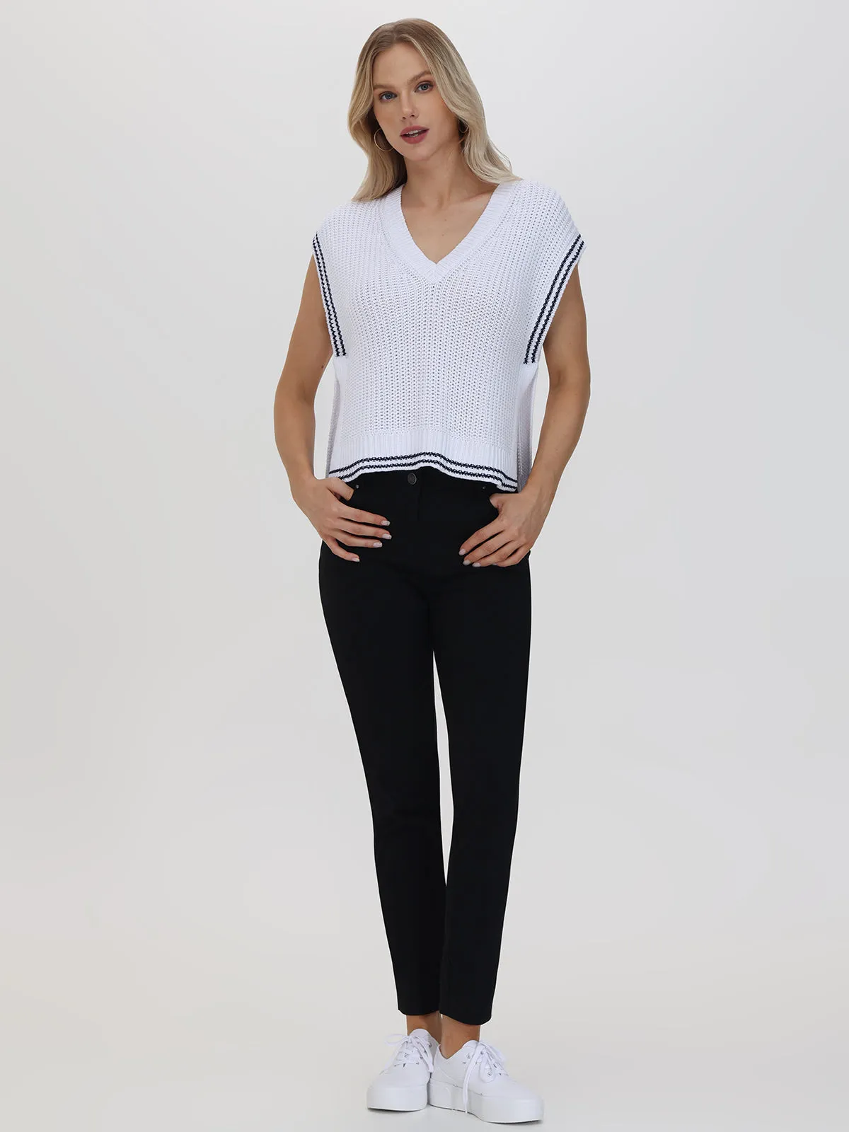 Lizzie: Cable Varsity Vest