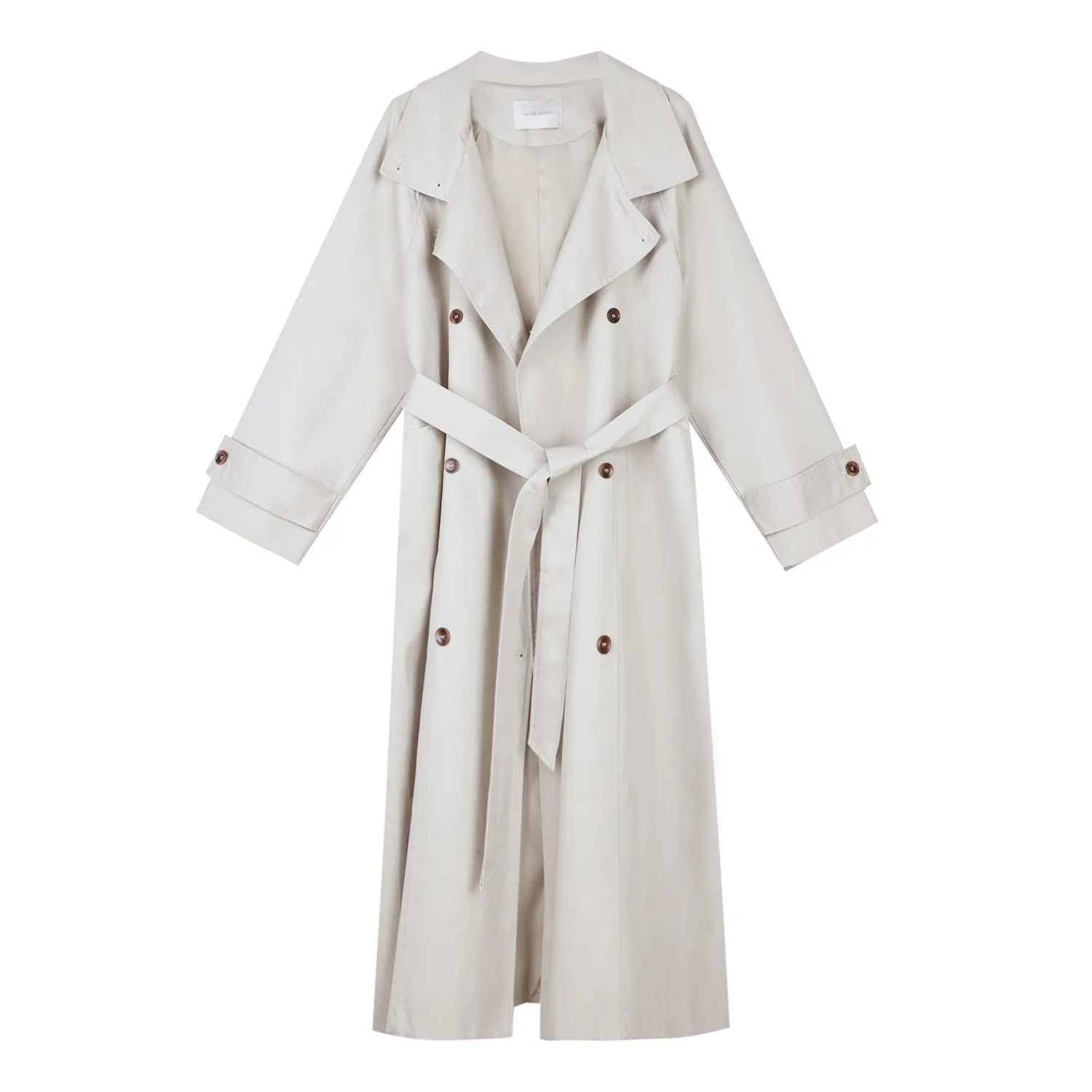 Loose long trench coat