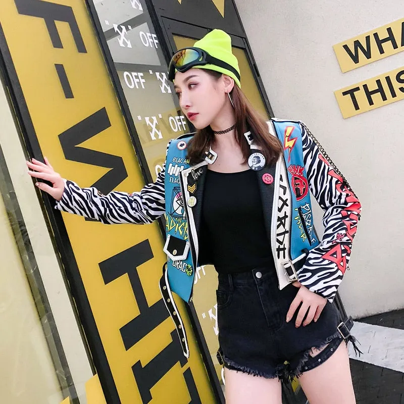 LORDXX Vegan Leather Hip Hop Jacket