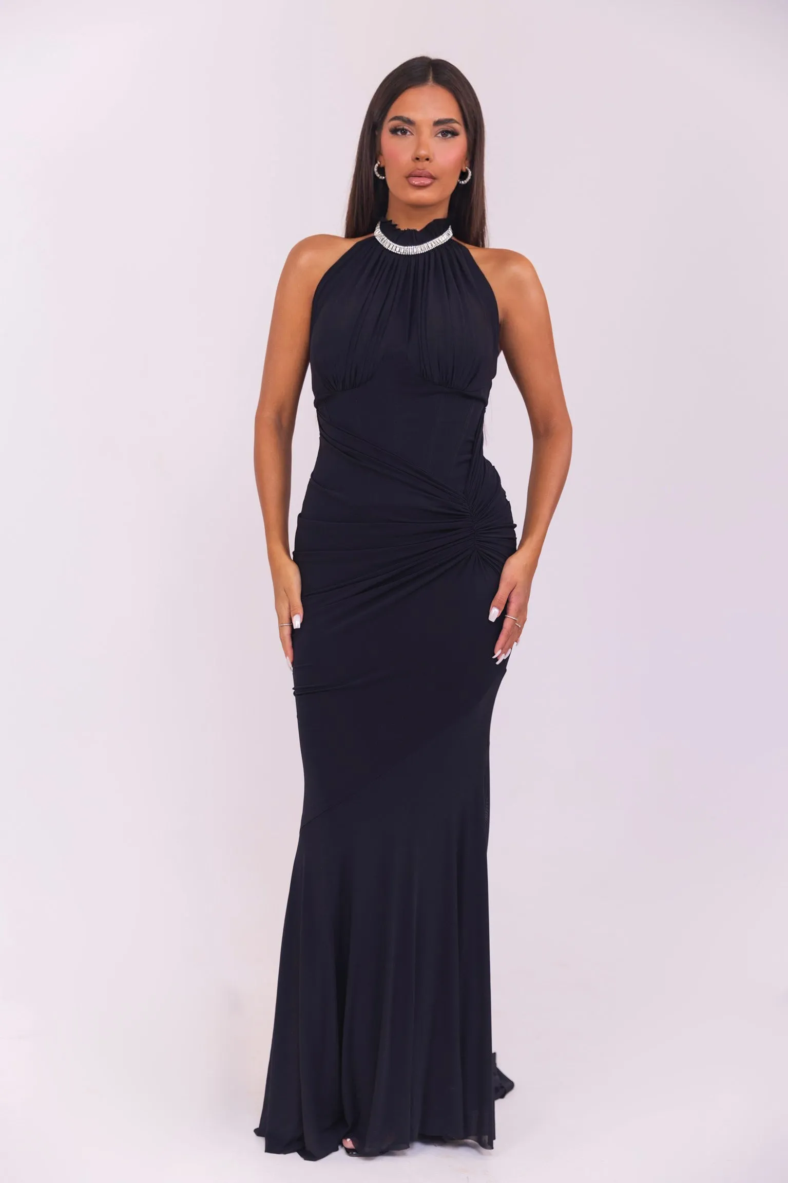 Lorina Black Dress