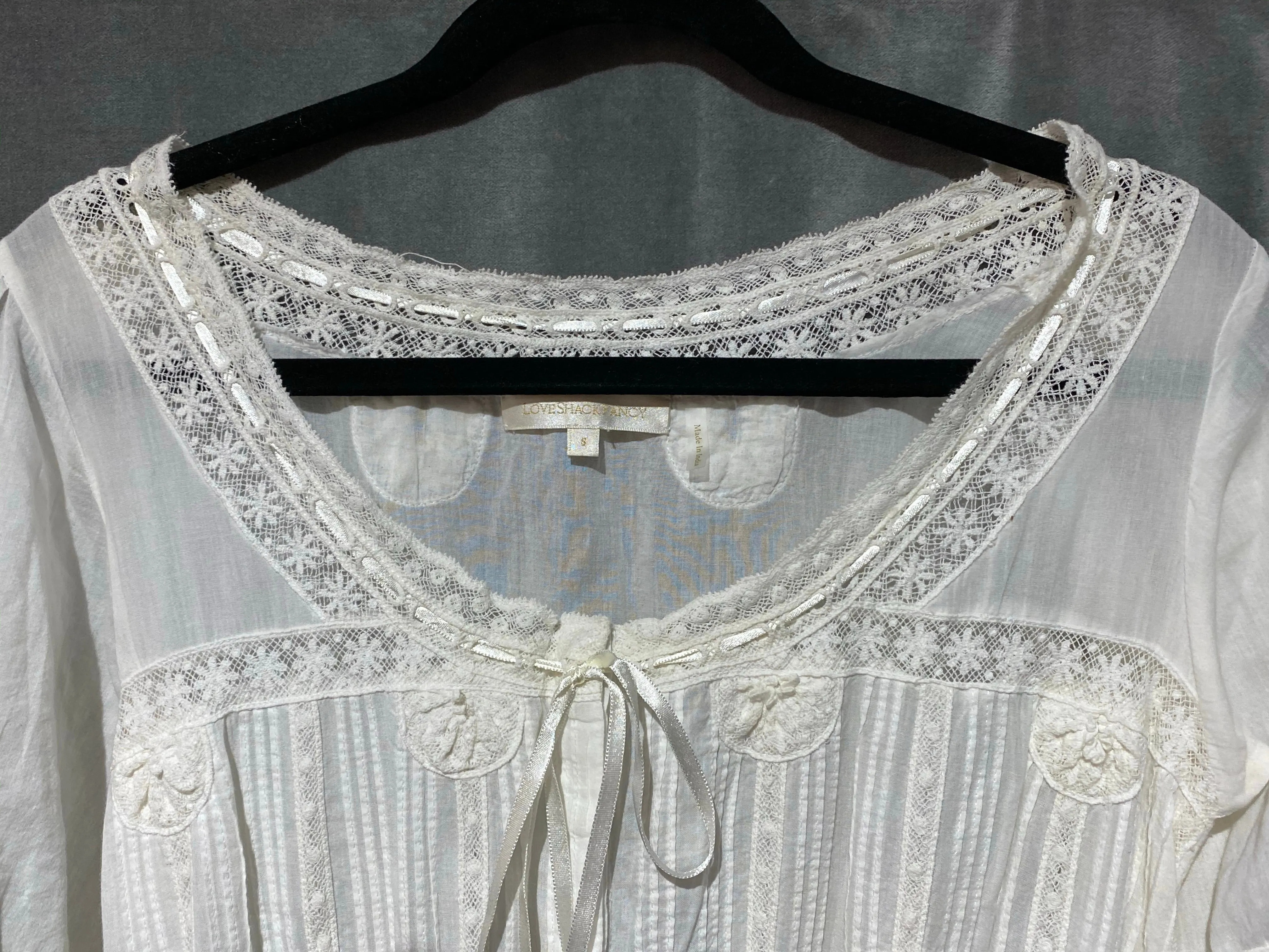 Love Shack Fancy Wendy: White Eyelet Dress