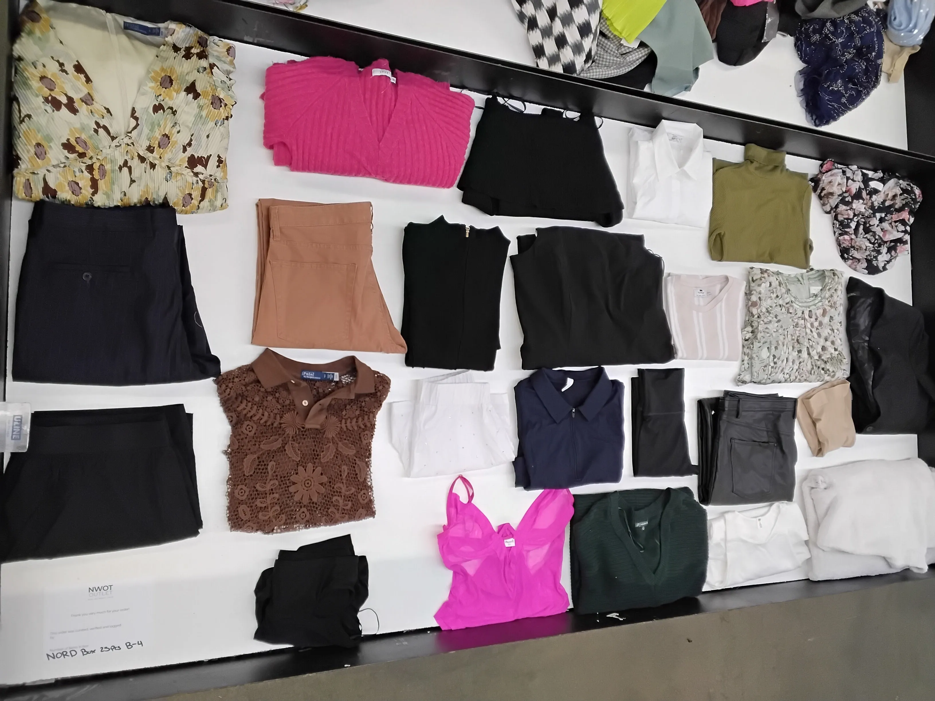 Luxury Fashion Retailer | Apparel Mix | MSRP $20-100 | Shelf-Pulls & Returns | 25 Pieces | Small Box #B-4