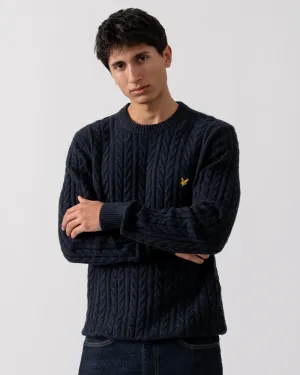 Lyle & Scott Cable Mens Crew Neck Jumper