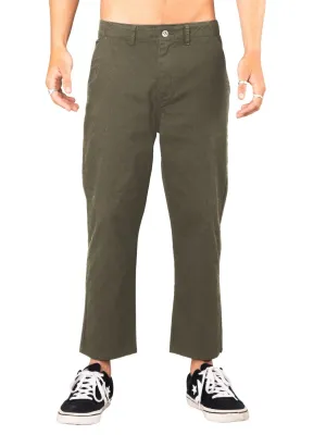Manila Cropped Chino Pant - Rifle Green