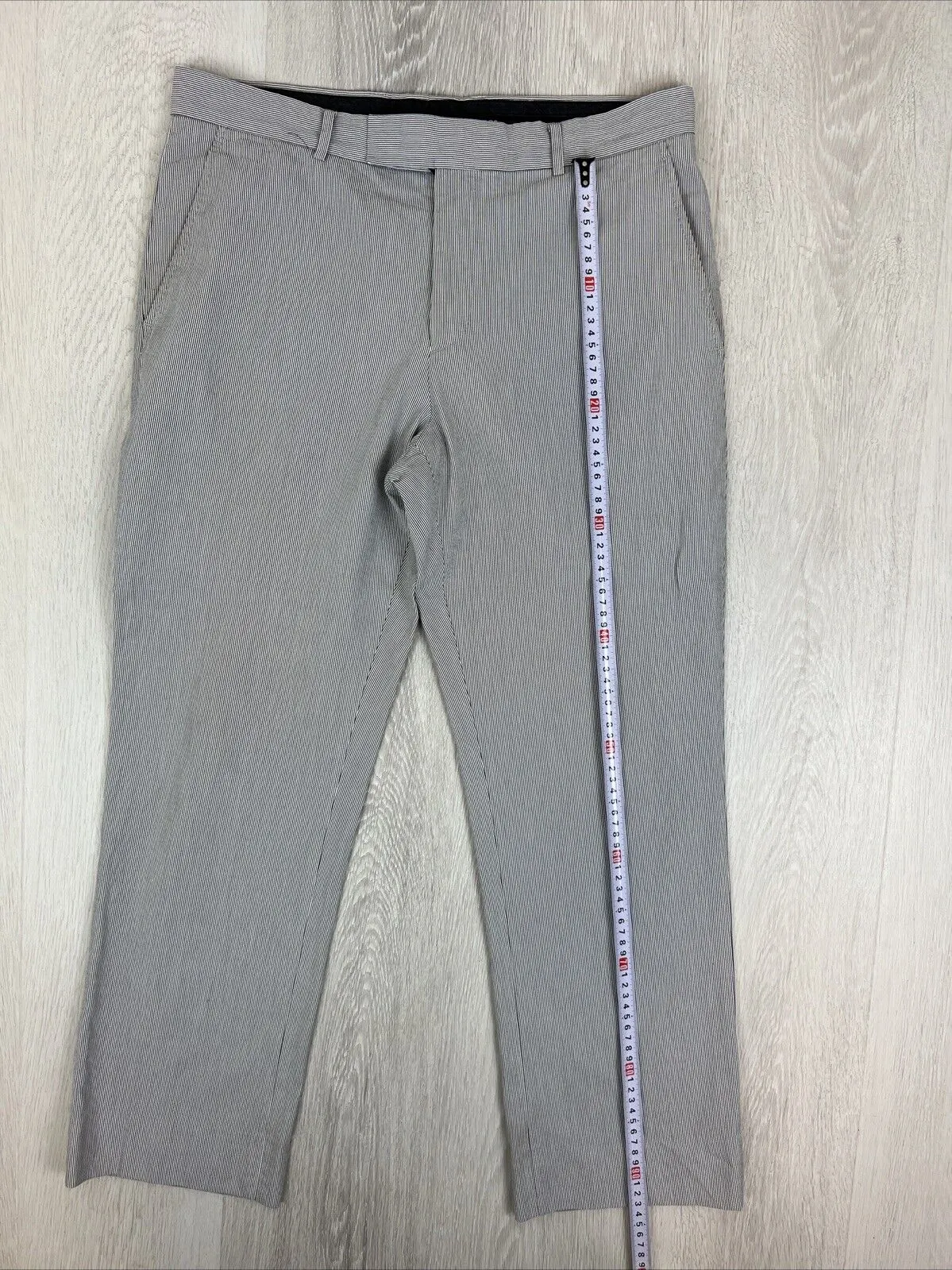 Marc’s Mens Italian Fabric Striped Chino Pants Size 34