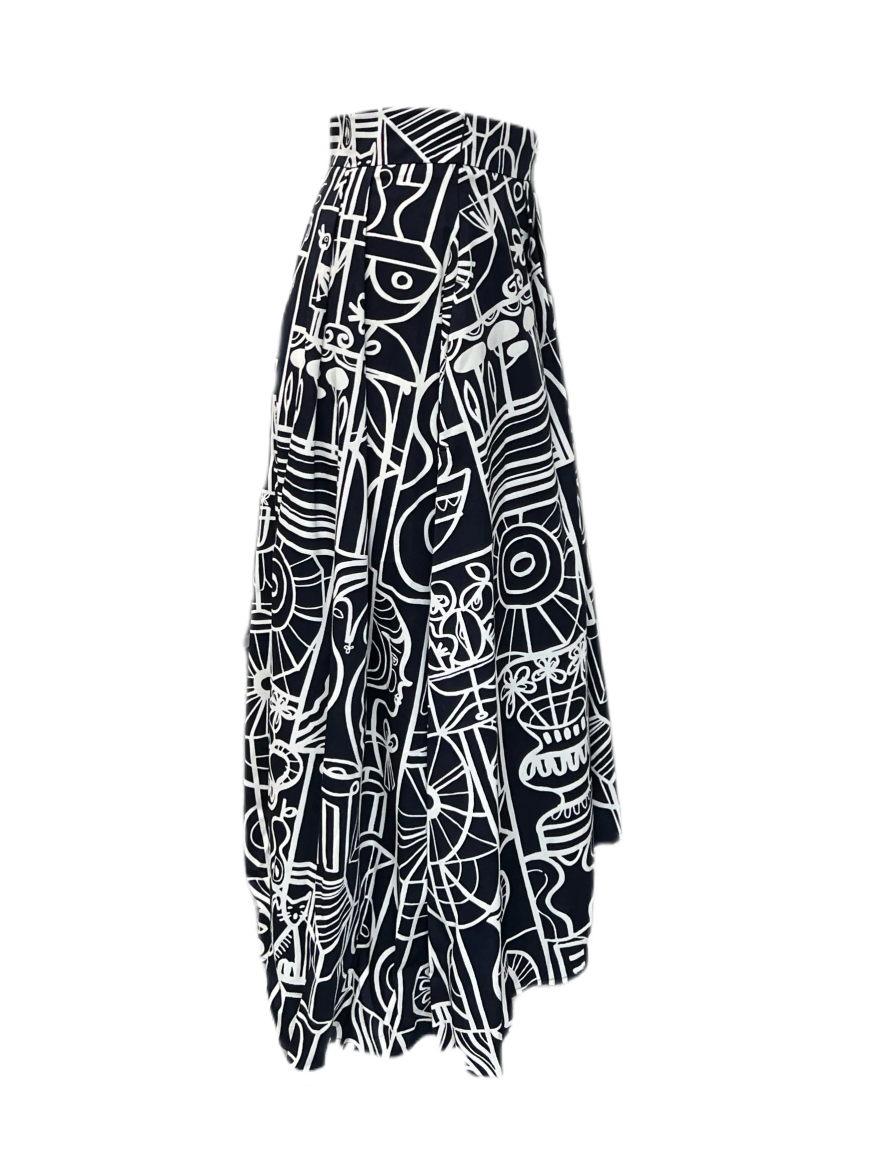 Marella By Max Mara Women's Black Haiti A Line Skirt Size 4 NWT