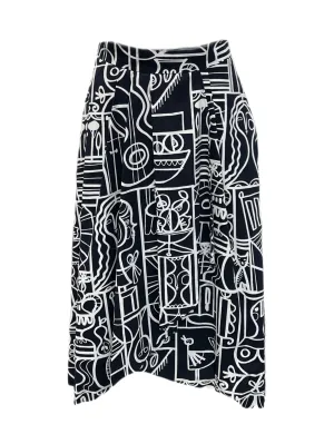 Marella By Max Mara Women's Black Haiti A Line Skirt Size 4 NWT