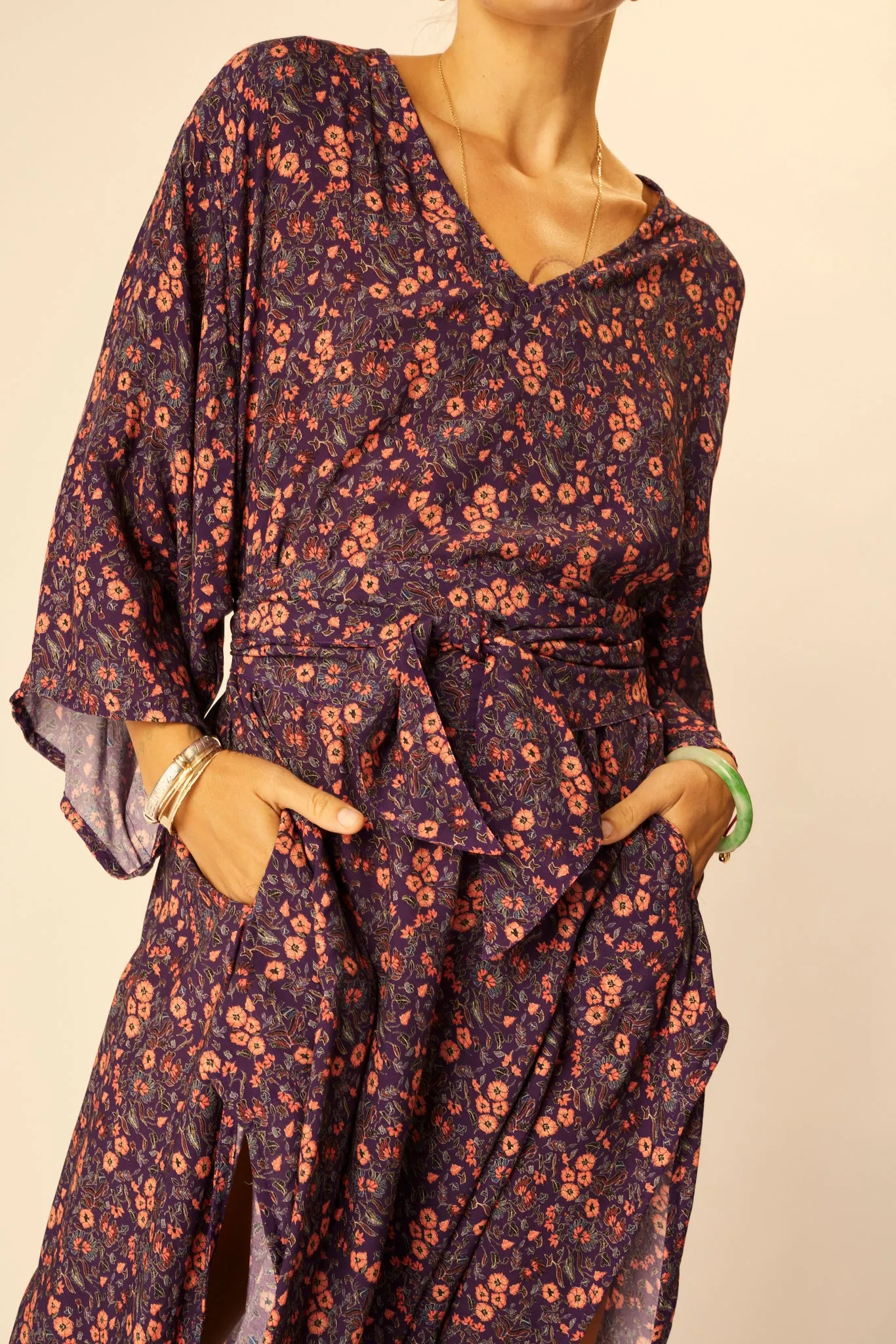 MARIN DRESS WITH SASH