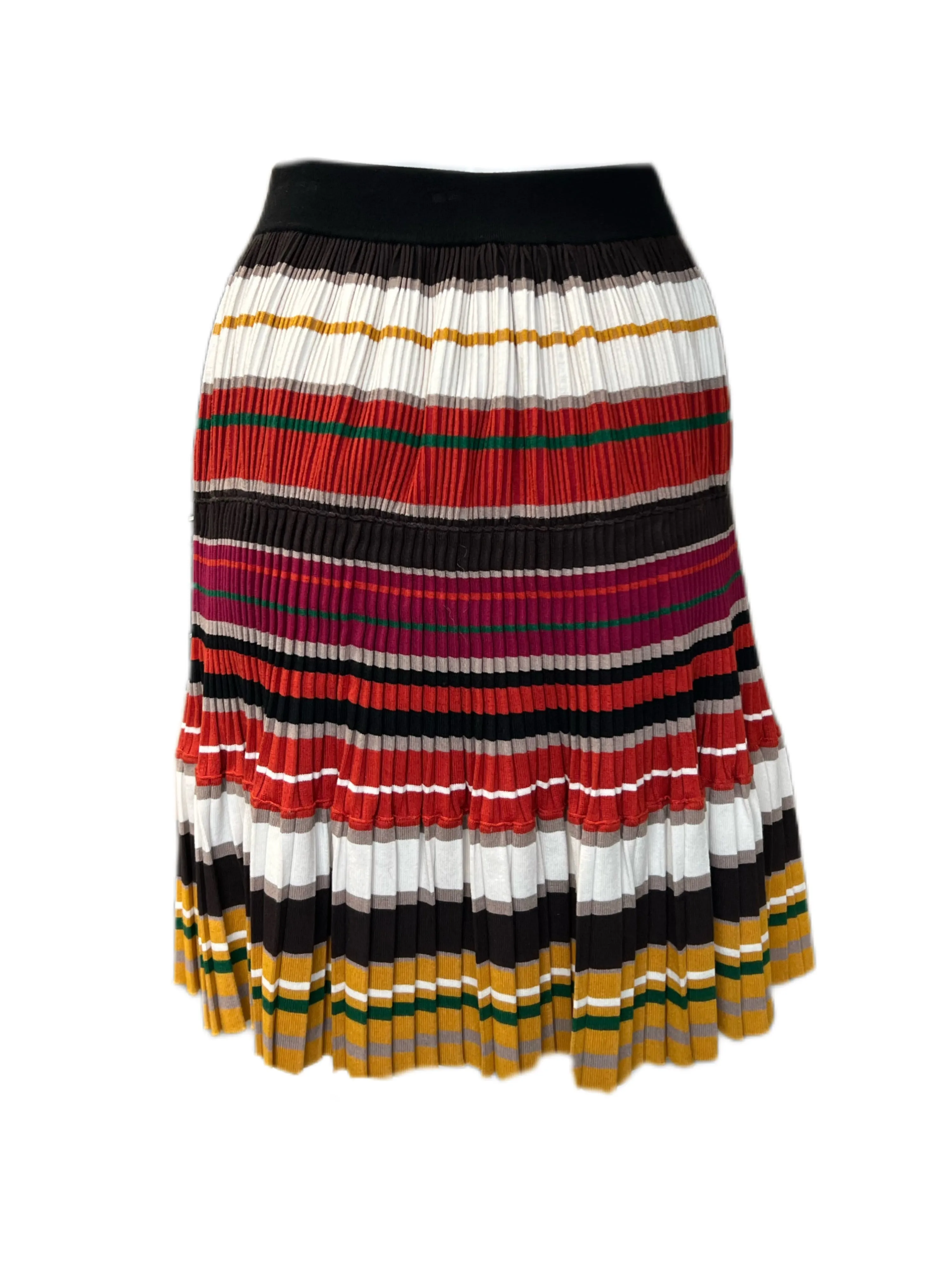 Max Mara Women's Multicolour Europa Pleated A Line Skirt NWT