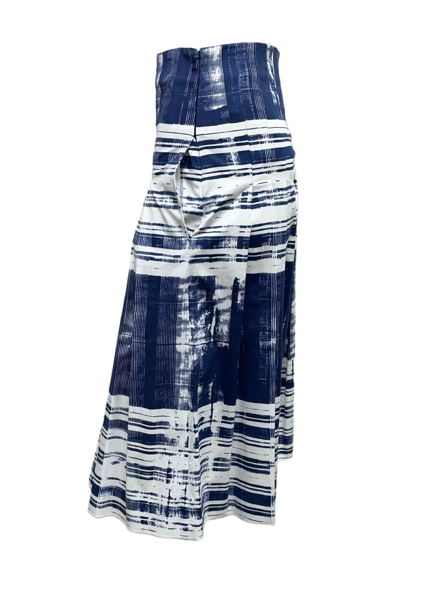 Max Mara Women's Navy Pluto A-Line Midi Skirt NWT