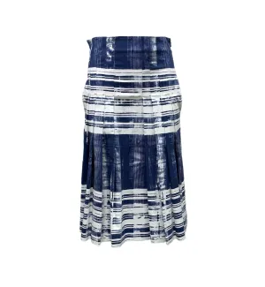 Max Mara Women's Navy Pluto A-Line Midi Skirt NWT