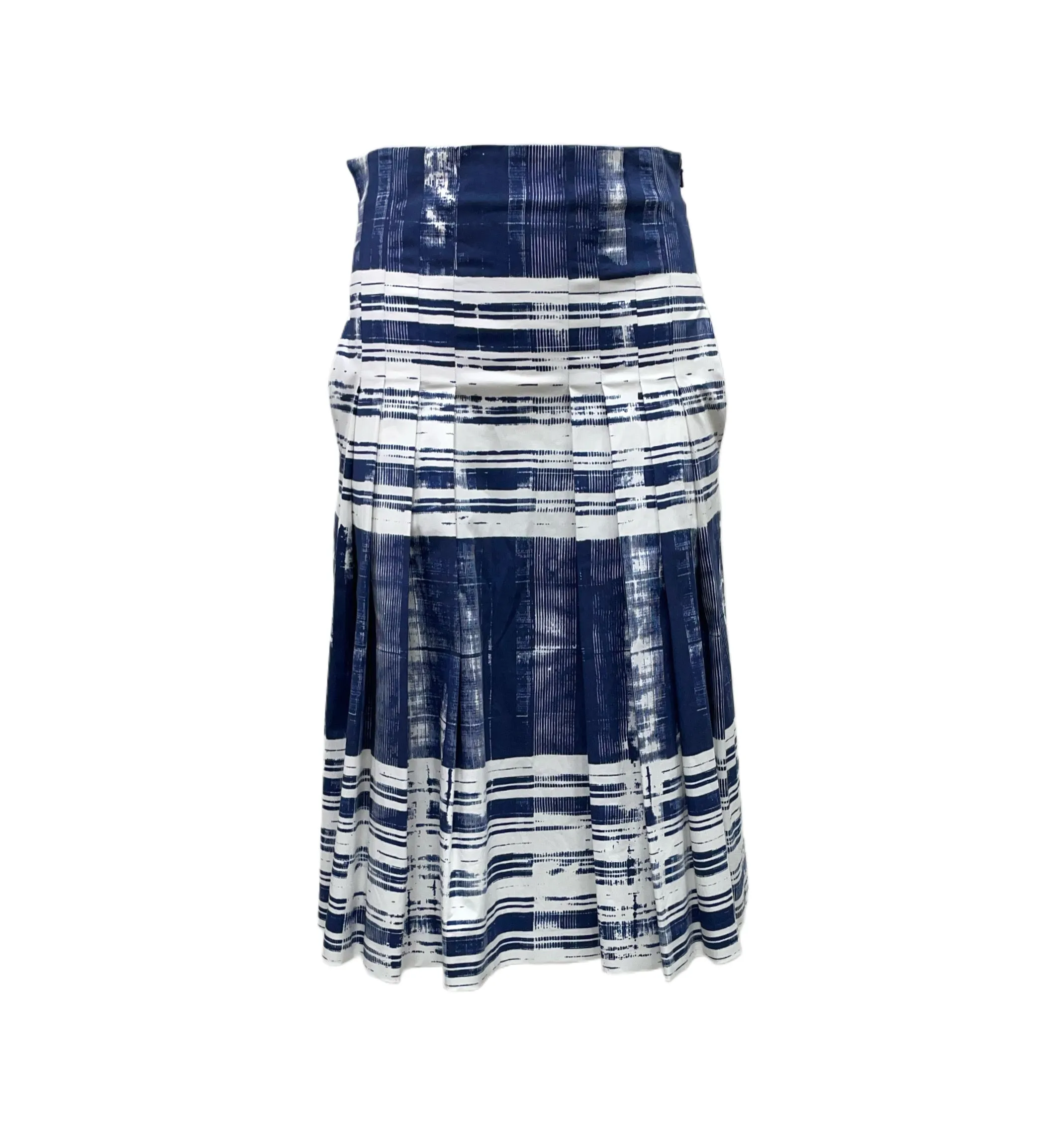 Max Mara Women's Navy Pluto A-Line Midi Skirt NWT