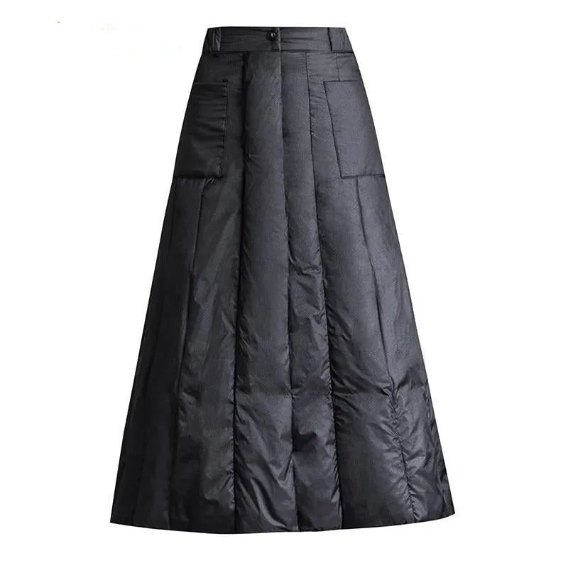 Maxi Quilted Down Skirt