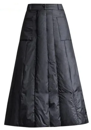 Maxi Quilted Down Skirt