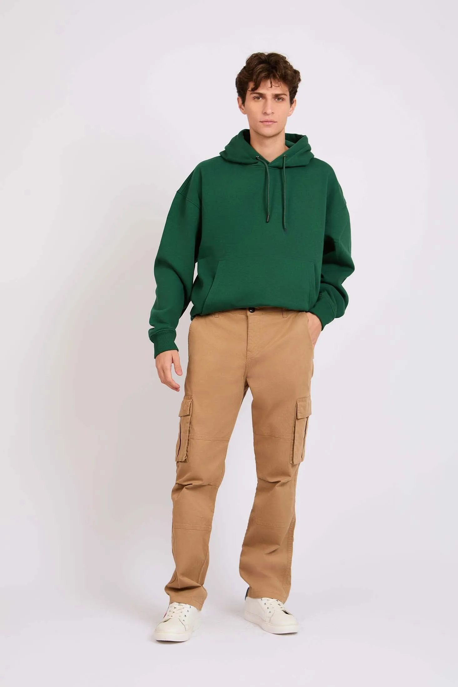 Men Standard Cargo Beige Pant