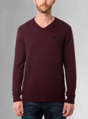 Men's basic v-neck sweater