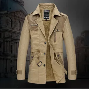 Men's Louis: A Stylish, Insulated, Long Trench Coat