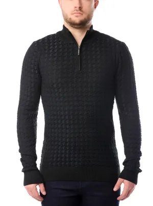 Men's mock zip sweater