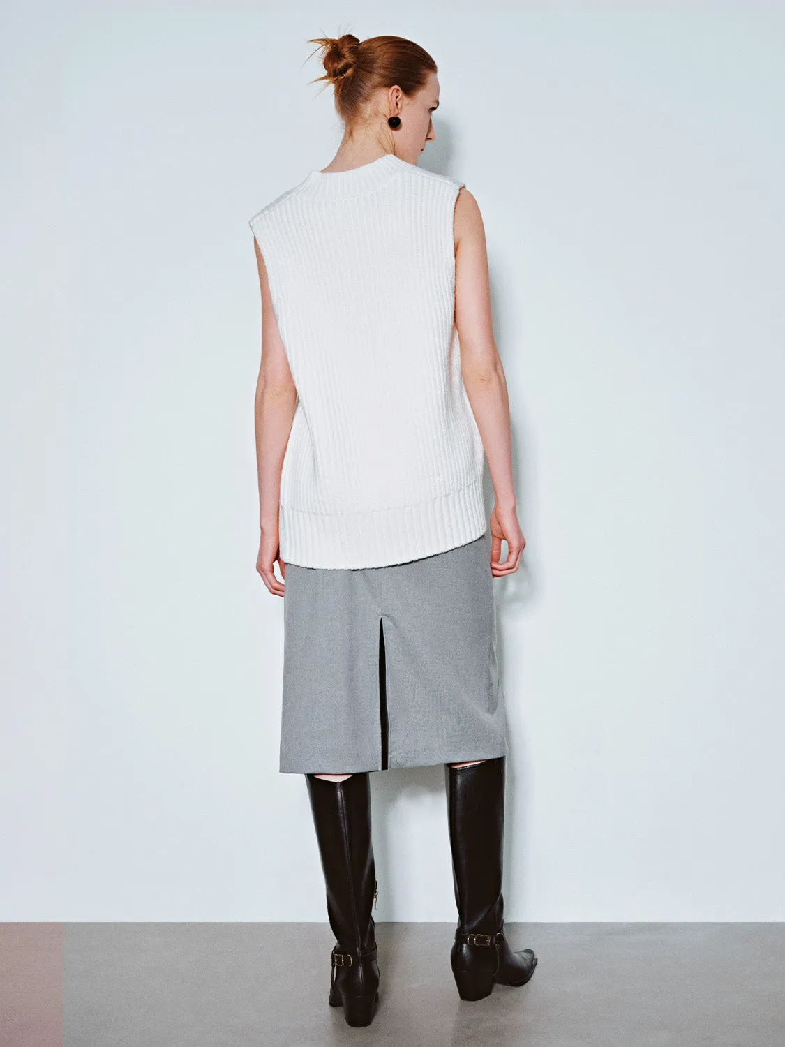 Midi A-Line Skirt